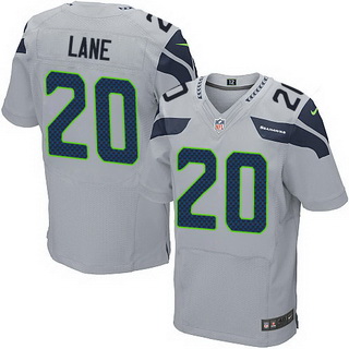 Men's Seattle Seahawks #20 Jeremy Lane Gray Alternate NFL Nike Elite Jersey