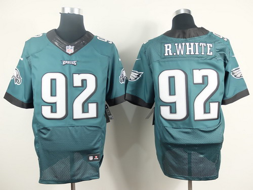 Men's Philadelphia Eagles #92 Reggie White Retired Player Green Nik Elite Jersey