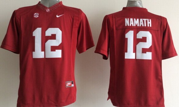 Kid's Alabama Crimson Tide #12 Joe Namath 2014 Red Limited Jersey