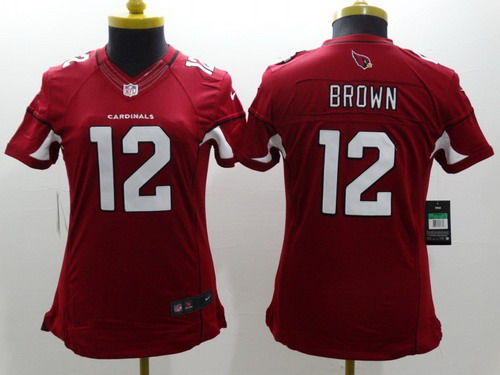 Women's Arizona Cardinals #12 John Brown Red Nike Limited Jersey