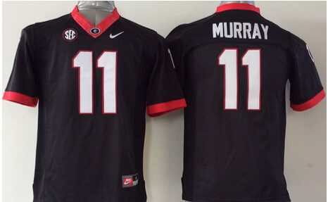 Kid's Georgia Bulldogs #11 Aaron Murray 2014 Black Limited Jersey