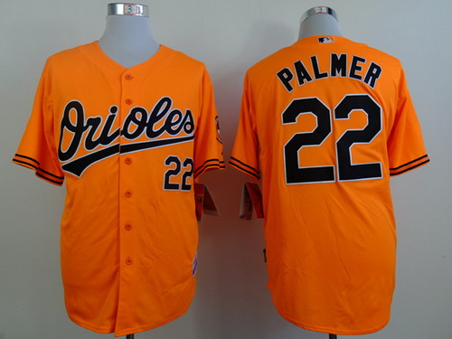 Men's Baltimore Orioles #22 Jim Palmer Orange Cool Base Jersey