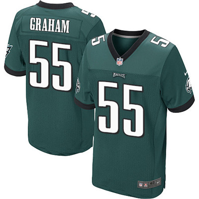 Men's Philadelphia Eagles #55 Brandon Graham Nike Elite Home Green Jersey 