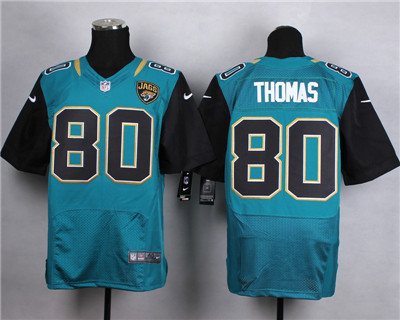 Men's Jacksonville Jaguars #80 Julius Thomas  2013 Green Nike Elite Jersey