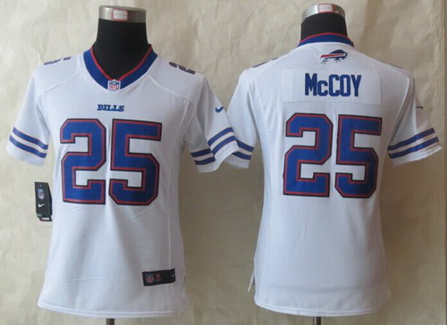 Women's Buffalo Bills #25 LeSean McCoy 2013 White Nike Limited Jersey