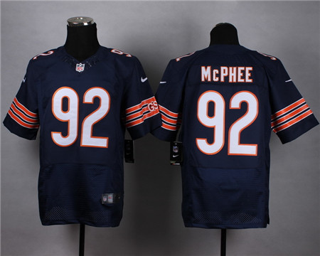 Men's Chicago Bears #92 Pernell McPhee Blue Nike Elite Jersey