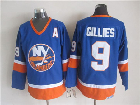 Men's New York Islanders #9 Clark Gillies 1982 Blue CCM Throwback Jersey