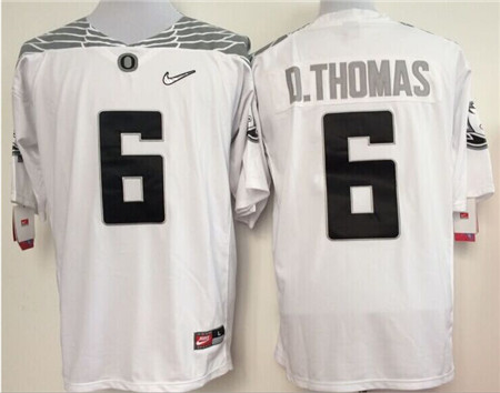 Mens Oregon Duck #6 De'Anthony Thomas Nike 2015 College Football Playoff Rose Bowl Special Event Jersey - white