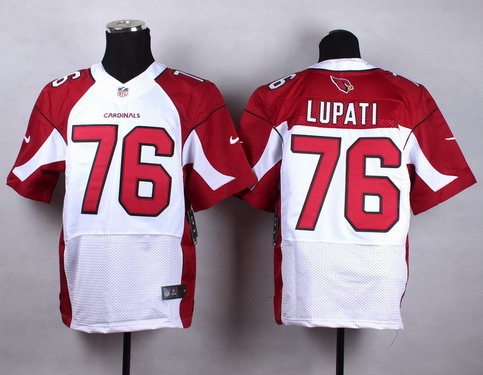 Men's Arizona Cardinals #76 Mike Iupati White Nike Elite Jersey