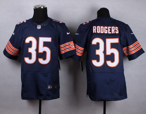 Men's Chicago Bears #35 Jacquizz Rodgers Blue Nike Elite Jersey