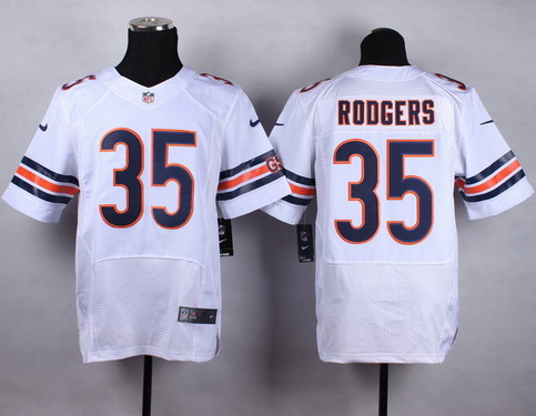 Men's Chicago Bears #35 Jacquizz Rodgers White Nike Elite Jersey