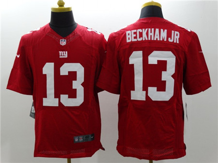 Men's New York Giants #13 Odell Beckham Jr Red Nike Elite Jersey