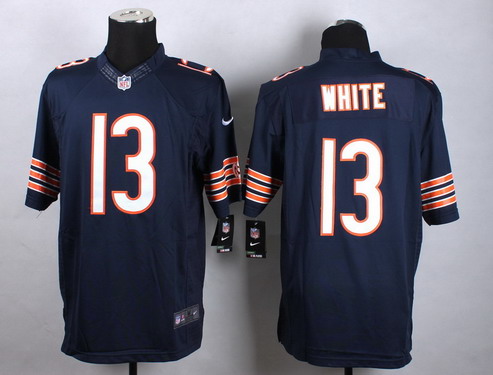 Men's Chicago Bears #13 Kevin White 2015 NFL Draft 7th Overall Pick Nike Navy Blue Limited Jersey