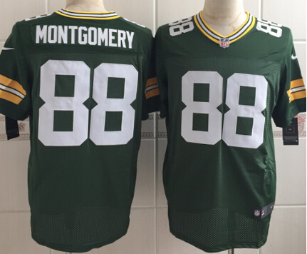 Men's Green Bay Packers #88 Ty Montgomery Nike Green Elite Jersey