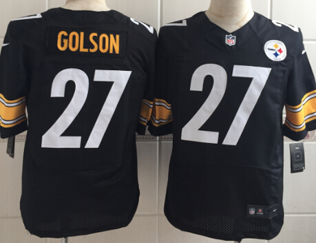 Men's Pittsburgh Steelers #27 Senquez Golson Nike Black Elite Jersey