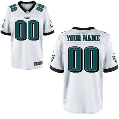 Mens Philadelphia Eagles Nike White Customized 2014 Elite Jersey