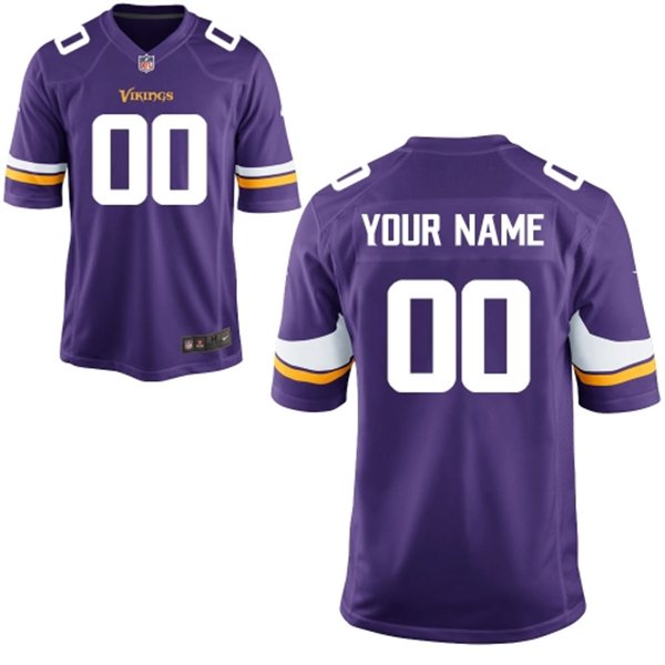 Mens Minnesota Vikings Nike Purple Customized 2014 Elite Jersey
