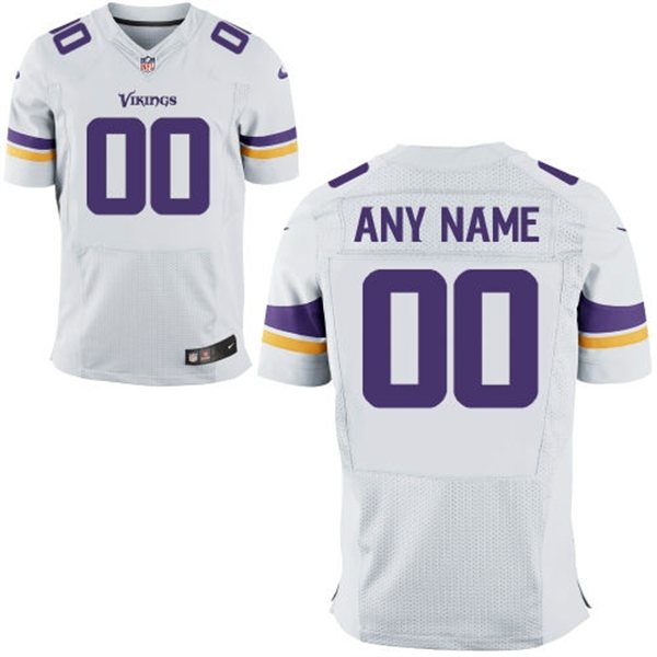 Mens Minnesota Vikings Nike White Customized 2014 Elite Jersey