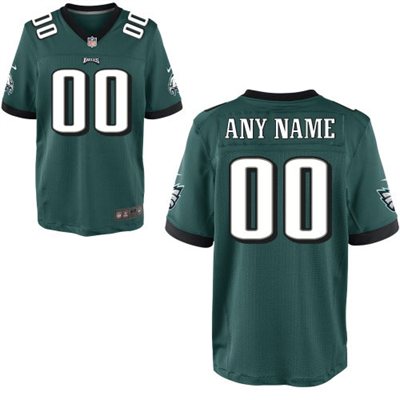 Mens Philadelphia Eagles Nike Green Customized 2014 Elite Jersey