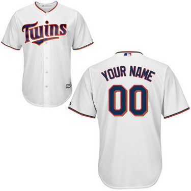 Men's Minnesota Twins Customized 2015 White Jersey