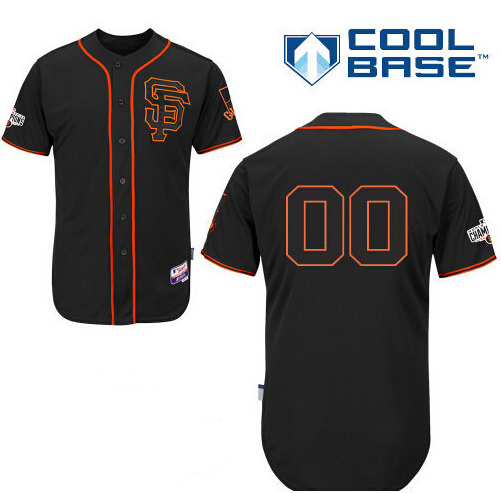 Men's San Francisco Giants Customized 2015 Black Jersey