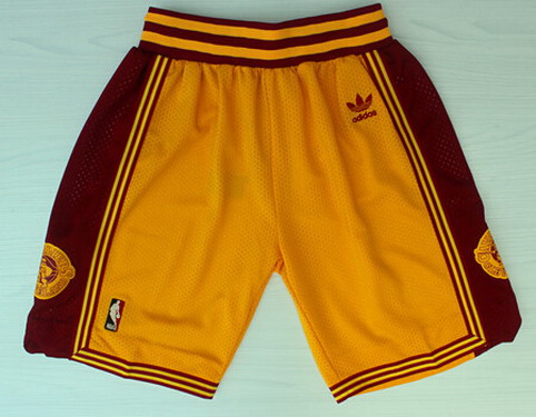 Men's Cleveland Cavaliers Yellow Throwback Short