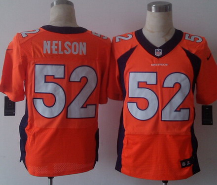 Men's Denver Broncos #52 Corey Nelson Nike Orange Elite Jersey
