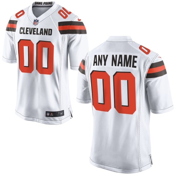 Men's Nike Cleveland Browns Customized 2015 White Elite Jersey