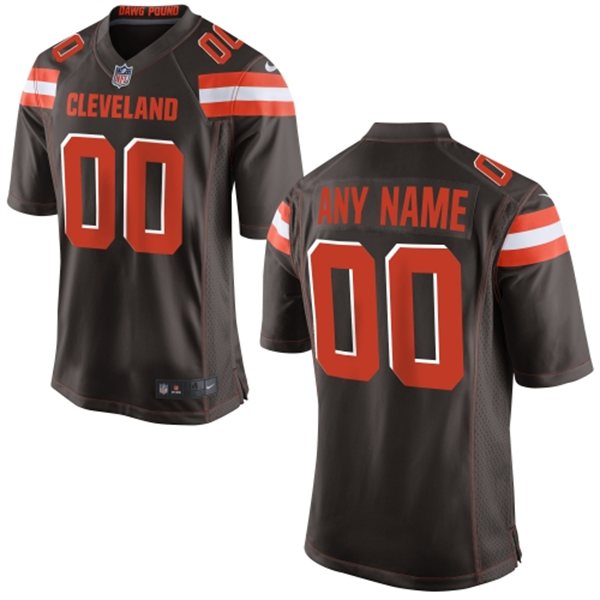 Men's Nike Cleveland Browns Customized 2015 Brown Elite Jersey