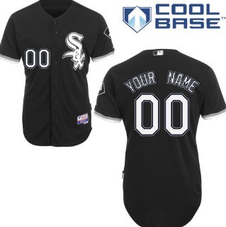 Women's Chicago White Sox Customized Black Jersey