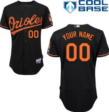 Women's Baltimore Orioles Customized Black Jersey