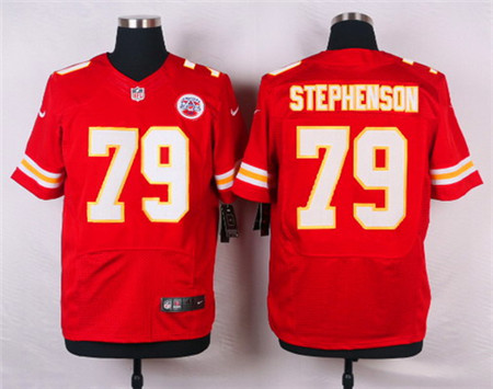 Men's Kansas City Chiefs #79 Donald Stephenson Red Team Color Elite Jersey