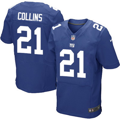 Men's New York Giants #21 Landon Collins Nike Blue Elite Jersey