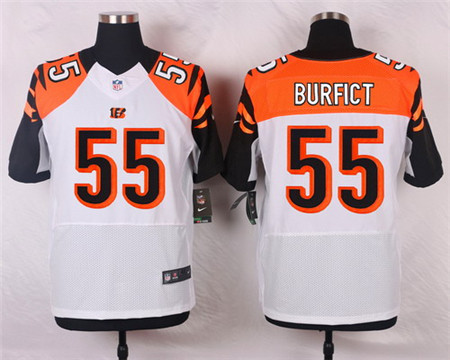 Men's Cincinnati Bengals #55 Vontaze Burfict White Road Elite Jersey