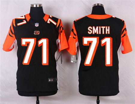 Men's Cincinnati Bengals #71 Andre Smith Black Team Color Elite Jersey