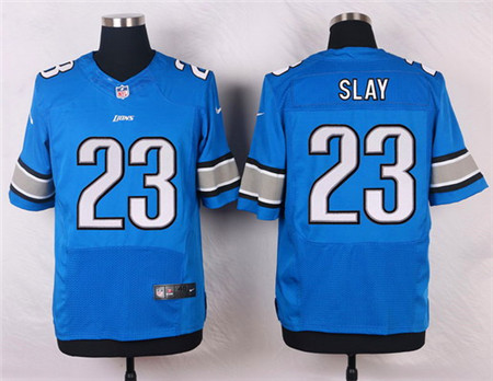 Men's Detroit Lions #23 Darius Slay Light Blue Team Color Elite Jersey
