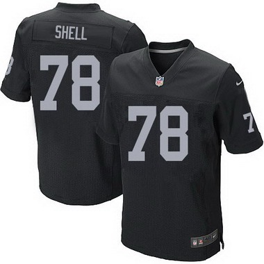 Men's Oakland Raiders Retired Player #78 Art Shell Black Elite Jersey