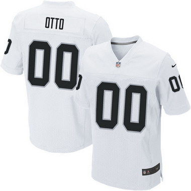 Men's Oakland Raiders Retired Player #00 Jim Otto White Elite Jersey