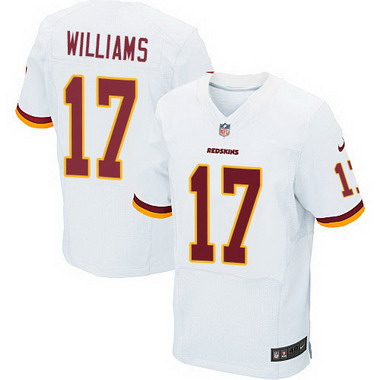 Men's Washington Redskins #17 Doug Williams White Road NFL Nike Elite Jersey