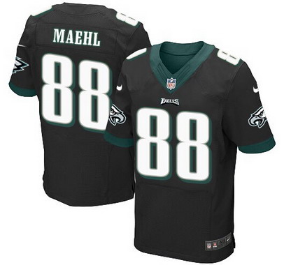 Men's Philadelphia Eagles #88 Jeff Maehl Black Alternate NFL Nike Elite Jersey