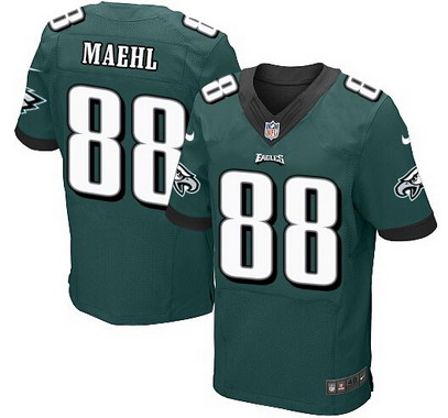 Men's Philadelphia Eagles #88 Jeff Maehl Midnight Green Team Color NFL Nike Elite Jersey