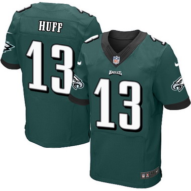 Men's Philadelphia Eagles #13 Josh Huff Midnight Green Team Color NFL Nike Elite Jersey