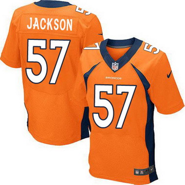 Men's Denver Broncos Retired Player #57 Tom Jackson Orange Elite Jersey