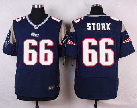 Men's New England Patriots #66 Bryan Stork Navy Blue Team Color NFL Nike Elite Jersey