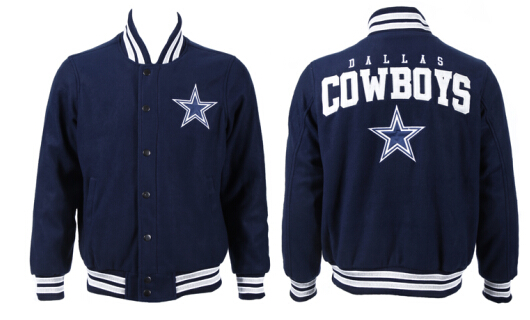 Men's Dallas Cowboys Navy Wool shell Jacket