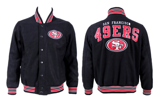 Men's San Francisco 49ers Black Wool shell Jacket