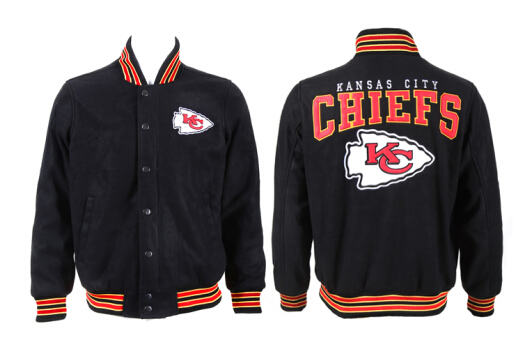 Men's Kansas City Chiefs Black Wool shell Jacket