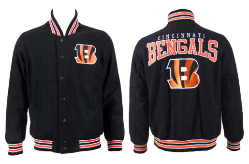 Men's Cincinnati Bengals Black Wool shell Jacket