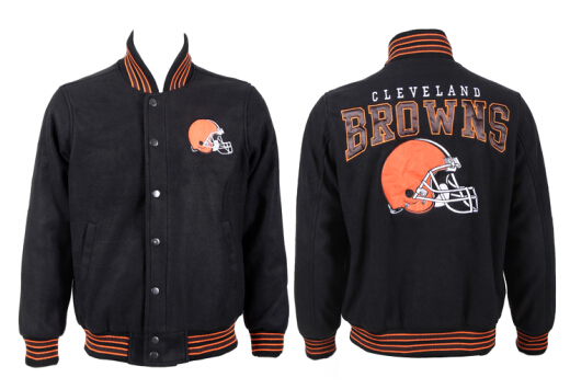 Men's Cleveland Browns Black Wool shell Jacket