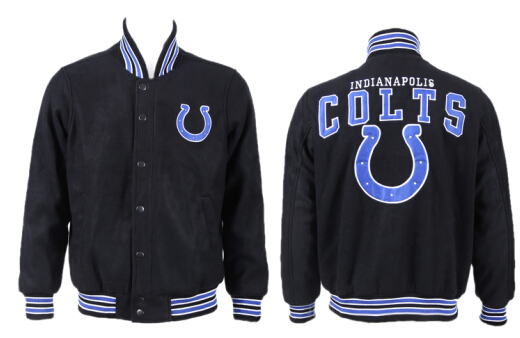 Men's Indianapolis Colts Black Wool shell Jacket